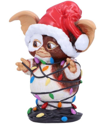 Figura Nemesis Now Gizmo con Luces de Navidad - Gremlins - El Mogwai más Brillante 13cm