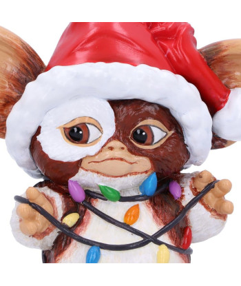 Figura Nemesis Now Gizmo con Luces de Navidad - Gremlins - El Mogwai más Brillante 13cm