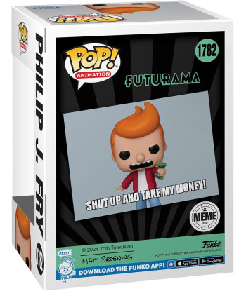 Figura Funko Pop Philip J. Fry (Meme) 1782 - Futurama - ¡Cállate y Toma mi Dinero!