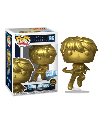 Figura Funko Pop Sung Jinwoo (Anime of the Year) 1982 - Solo Leveling - Edición Especial Dorada