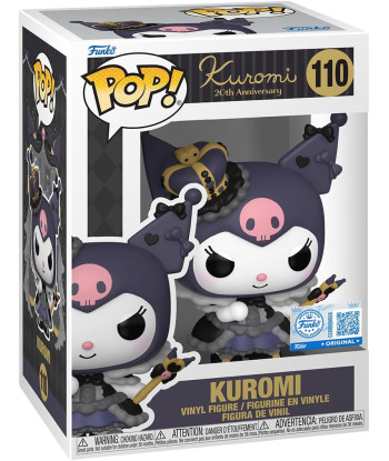 Figura Funko Pop Kuromi 110 - Kuromi - Reina del 20 Aniversario Edición Especial