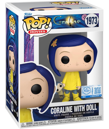 Figura Funko Pop Coraline with Doll 1973 - Coraline - La Niña de la Puerta Secreta Edición Especial