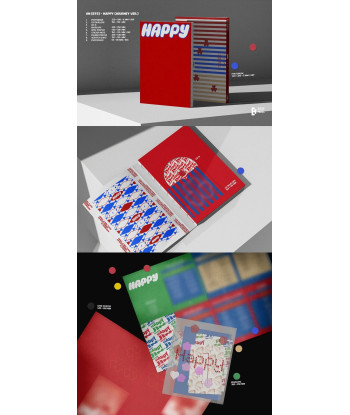 Álbum Jin (BTS) Happy (Photobook Ver.) - BTS - Journey / Imagine / Navigate Ver.