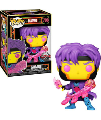 Figura Funko Pop Gambit Blacklight 798 - Marvel - Maestro de la Energía Cinética Edición Especial