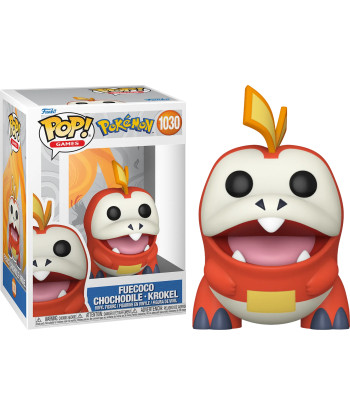 Figura Funko Pop Fuecoco 1030 - Pokémon - El Inicial de Fuego más Glotón y Carismático