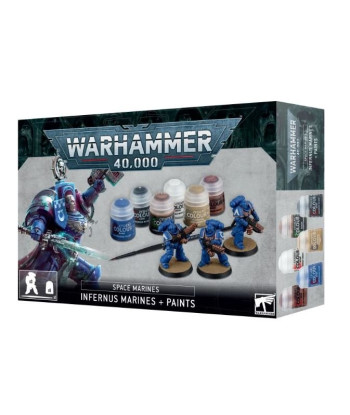 Marines Espaciales: Marines Infernus + pinturas Warhammer 40K