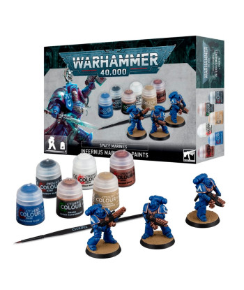 Marines Espaciales: Marines Infernus + pinturas Warhammer 40K