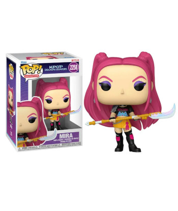 Figura Funko Pop Mira 2258 - K-Pop Demon Hunters - Cazadora con Naginata de Cristal