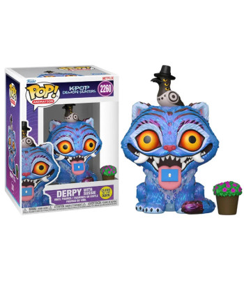 Figura Funko Pop Derpy con Sussie 2260 - K-Pop Demon Hunters - Glow in the Dark
