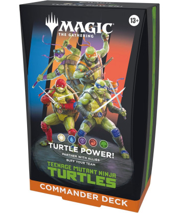 Mazo de Commander Tortugas Ninja: Turtle Power! - Magic The Gathering - ¡Cowabunga! (Inglés)