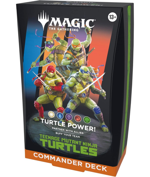 Mazo de Commander Tortugas Ninja: Turtle Power! - Magic The Gathering - ¡Cowabunga! (Inglés)