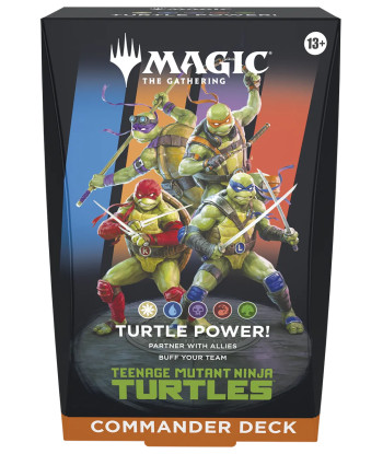 Mazo de Commander Tortugas Ninja: Turtle Power! - Magic The Gathering - ¡Cowabunga! (Inglés)