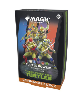 Mazo de Commander Tortugas Ninja: Turtle Power! - Magic The Gathering - ¡Cowabunga! (Inglés)