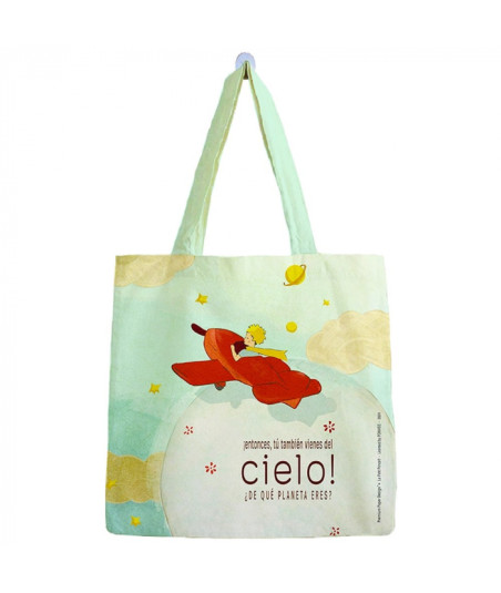 Bolsa de tela Premium Paper El Principito, Cielo (25x25cm)