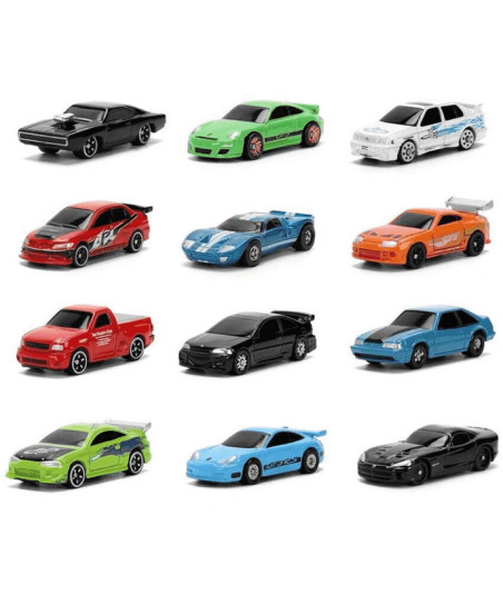 Figura Metálica Sorpresa Fast & Furious Nano Metalfigs Mystery 4 cm (1 UNIDAD)