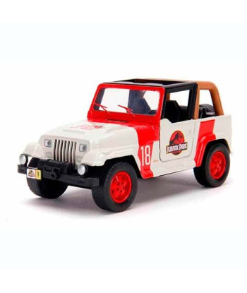 Réplica Jeep Wrangler Jurassic Park 1:32 - Parque Jurásico - El Vehículo Icónico de la Isla Nublar