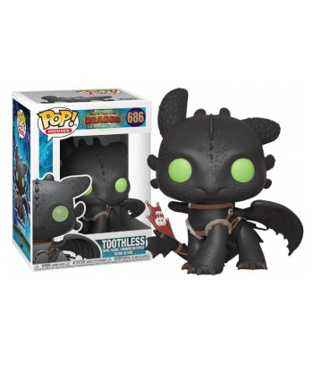 Figura Funko Pop Toothless 686 - Cómo entrenar a tu dragón - El Furia Nocturna con Aleta Roja