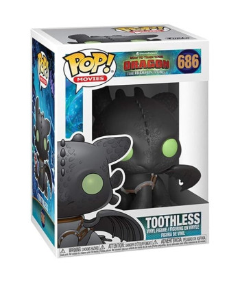 Figura Funko Pop Toothless 686 - Cómo entrenar a tu dragón - El Furia Nocturna con Aleta Roja