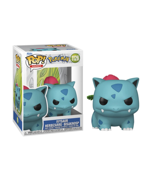 Figura Funko Pop Ivysaur 1126 - Pokémon - Evolución con Flor en Floración
