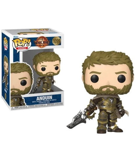 Figura Funko Pop Anduin 1099 - World of Warcraft: The War Within - El Rey de la Alianza con Armadura Dorada