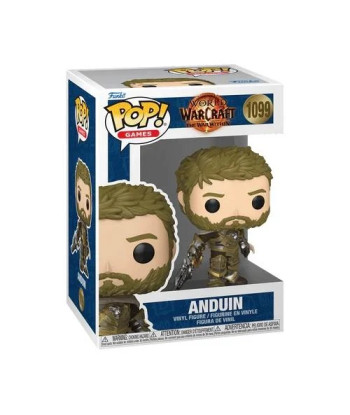 Figura Funko Pop Anduin 1099 - World of Warcraft: The War Within - El Rey de la Alianza con Armadura Dorada