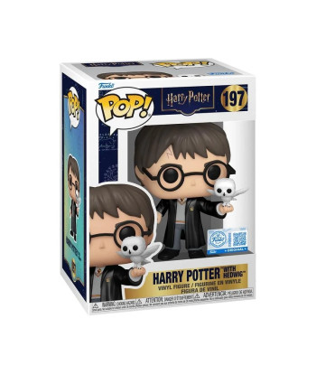 Figura Funko Pop Harry Potter con Hedwig 197 - Harry Potter - El Mago Más Famoso con su Fiel Compañera