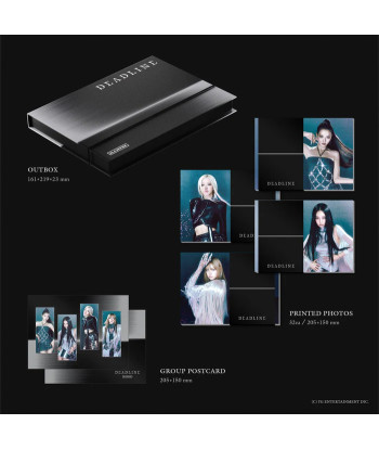 CD Blackpink Deadline (3rd Mini Album) - Blackpink - Gray Ver. - Estética Noir y Sofisticada