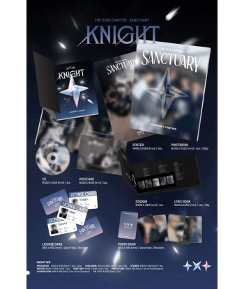 CD TXT The Star Chapter: Sanctuary 25x32cm - TOMORROW X TOGETHER - KNIGHT Ver. - Caballeros de una Nueva Era
