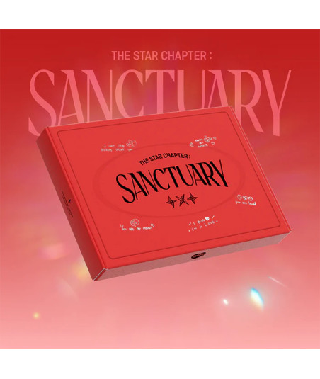 CD TXT The Star Chapter: Sanctuary 25x17cm - TOMORROW X TOGETHER - LOVER Ver. - El Lado más Romántico y Dulce