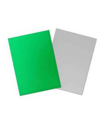 Fundas Standard Matte Dual Apple Green & Silver (100) - Dragon Shield