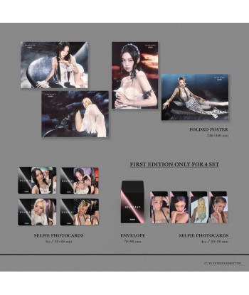 CD Blackpink Deadline (3rd Mini Album) 14x12cm - BLACKPINK - SILVER Ver. (JENNIE) - El Estilo más Chic y Rompedor de la IT Girl