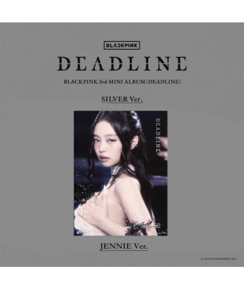 CD Blackpink Deadline (3rd Mini Album) 14x12cm - BLACKPINK - SILVER Ver. (JENNIE) - El Estilo más Chic y Rompedor de la IT Girl