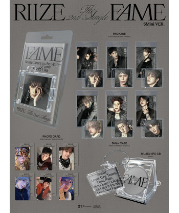 CD RIIZE Fame (2nd Single) 4x4cm - RIIZE - SMini Ver. - Tu Bias en el Formato Llavero más Trendy