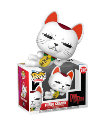 Figura Funko Pop Turbo Granny 2102 - Dandadan - El Espíritu más Veloz en Forma de Gato