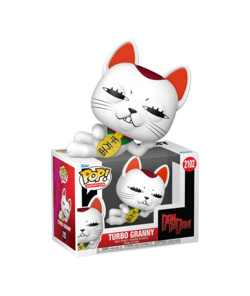 Figura Funko Pop Turbo Granny 2102 - Dandadan - El Espíritu más Veloz en Forma de Gato