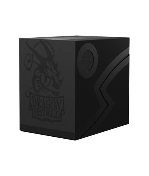 Caja de mazo Deck Box DS Double Shell Negro (150) - Dragon Shield