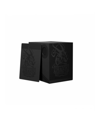 Caja de mazo Deck Box DS Double Shell Negro (150) - Dragon Shield