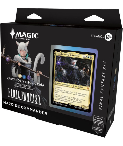 Mazo de Commander Final Fantasy XIV: Vástagos y Hechicería - Magic The Gathering - ¡Únete a los Vástagos! (Español)