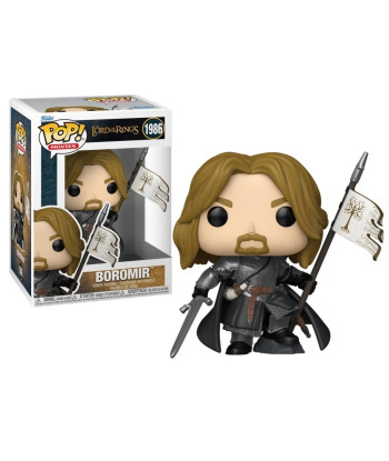 Figura Funko Pop Boromir 1986 - El Señor de los Anillos - Héroe de Gondor con Estandarte