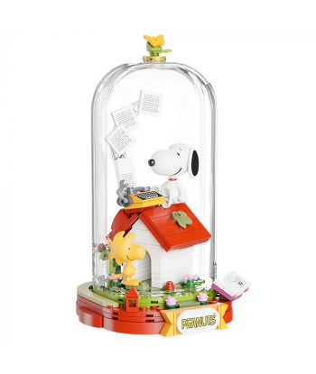 Set de construcción figurita Pantasy Peanuts, Snoopy máquina de escribir