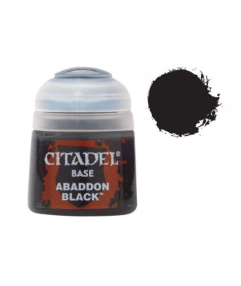 PINTURA CITADEL BASE ABADDON BLACK WARHAMMER