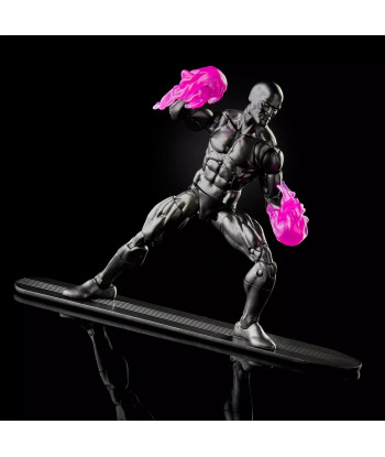 Figura Hasbro Silver Surfer con Mjolnir Fallen Silver - Marvel Legends Series - El Poder Digno del Heraldo 15cm