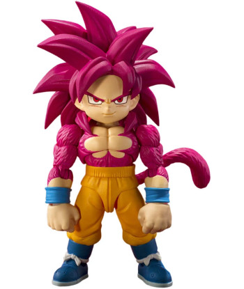 Figura Tamashii Nations Son Goku Super Saiyan 4 - Dragon Ball Daima - El Poder del Simio en Formato Mini 8cm