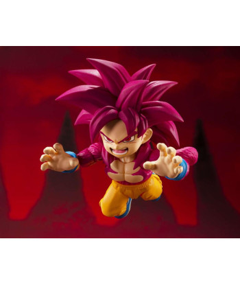 Figura Tamashii Nations Son Goku Super Saiyan 4 - Dragon Ball Daima - El Poder del Simio en Formato Mini 8cm