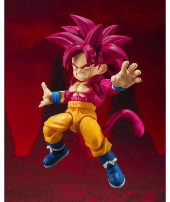 Figura Tamashii Nations Son Goku Super Saiyan 4 - Dragon Ball Daima - El Poder del Simio en Formato Mini 8cm
