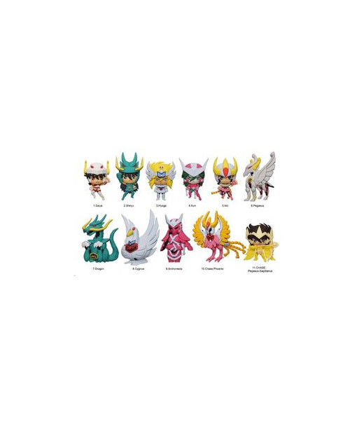 LLAVEROS SORPRESA - LOS CABALLEROS DEL ZODIACO (Series 1) (1 UNIDAD)
