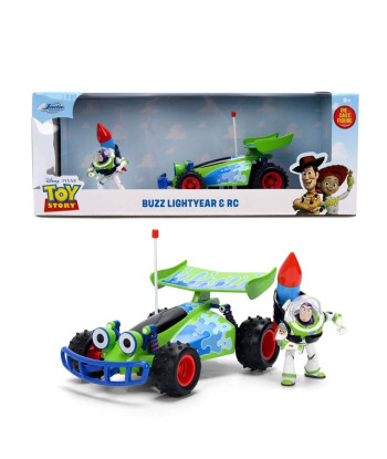 Figura Jada Buzz Lightyear y Turbo Buggy RC - Toy Story Hollywood Rides - ¡Al Infinito y Más Allá! 1:24