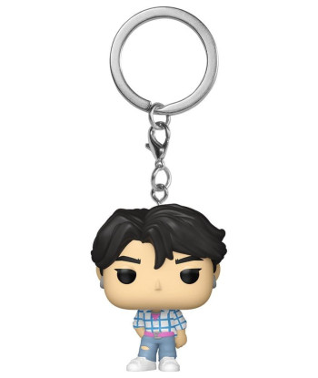 Llavero Funko Pocket Pop Jinu - Netflix K-Pop Demon Hunters - Con Camisa de Cuadros y Vaqueros Rotos 4 cm