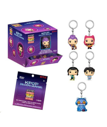 Llavero Funko Pocket Pop Mystery - Netflix K-Pop Demon Hunters - 1 Unidad Sorpresa Aleatoria 4 cm