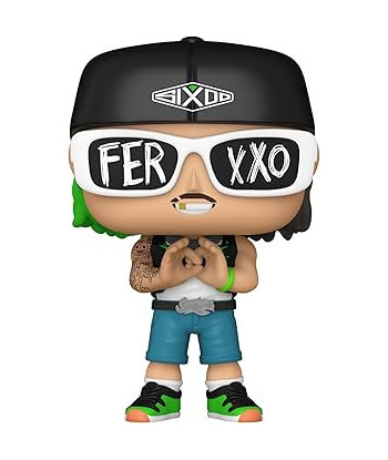 Figura Funko Pop Ferxxo 483 - Rocks - Edición Especial Glow in the Dark con Gafas y Gorra SIXXO 10 cm